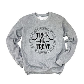 Simply Sage Market Trick Or Treat Circle Sweatshirt