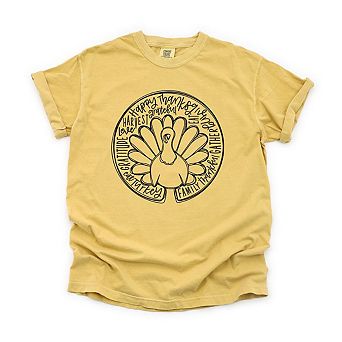 Simply Sage Market Turkey Circle Garment Dyed Tee