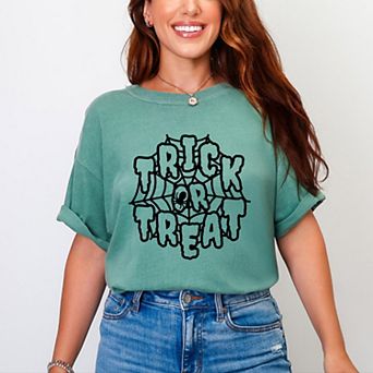 Simply Sage Market Trick Or Treat Web Garment Dyed Tee