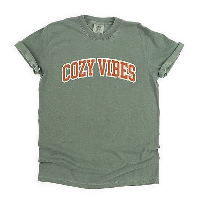 Simply Sage Market Varsity Cozy Vibes Garment Dyed Tee