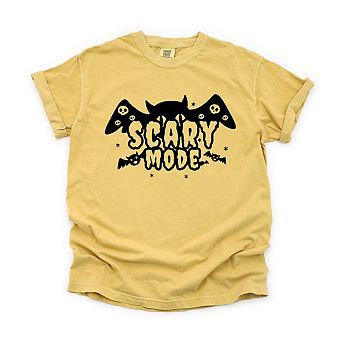 Scary Mode Bat Garment Dyed Tees
