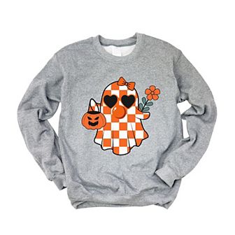 Checkered Girl Ghost Sweatshirt