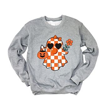 Checkered Girl Ghost Sweatshirt