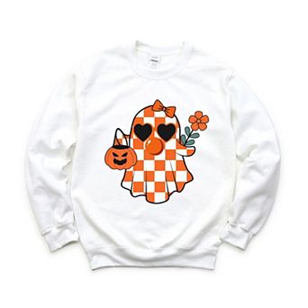Checkered Girl Ghost Sweatshirt