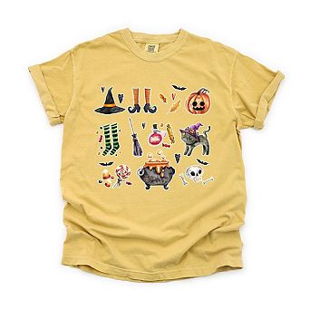 Simply Sage Market Witch Collage Garment Dyed Tee