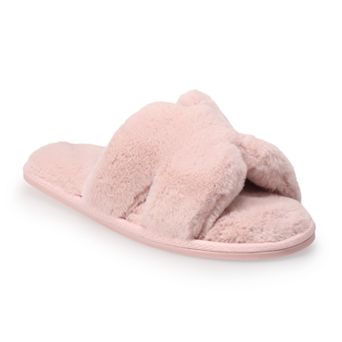 LC Lauren Conrad Aston Women's Faux Fur Slide Slippers