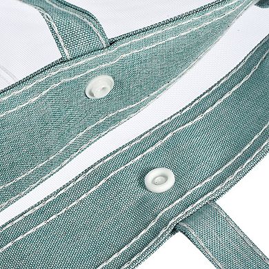 Nylon Document Bag With Handle, Mesh Transparent Handbag Files Tote Pouch For Office Business