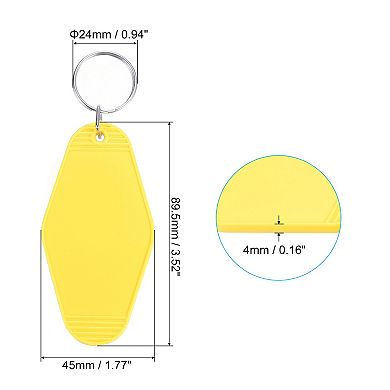 Vintage Motel Keychain, Blank Hotel Keychains Key Tag
