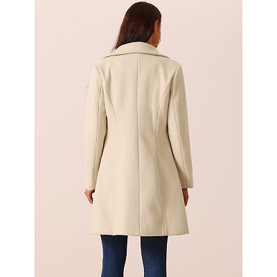 Women's Double Breasted Peacoat Fashion Winter Outwear Casual