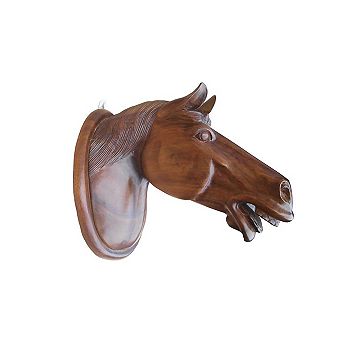 Horse Head Wall Mount Statue