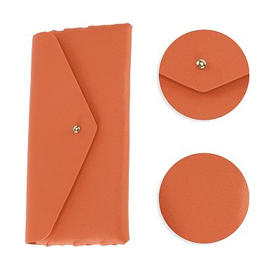 Triangular Head Button Eyeglasses Case Simple Portable Eyeglasses Storage