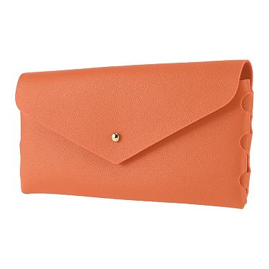 Triangular Head Button Eyeglasses Case Simple Portable Eyeglasses Storage