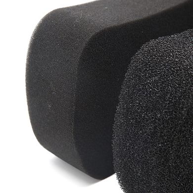 2pcs Black 8 Shaped Washing Tool Cleaning Sponge Pad For Car Body Household