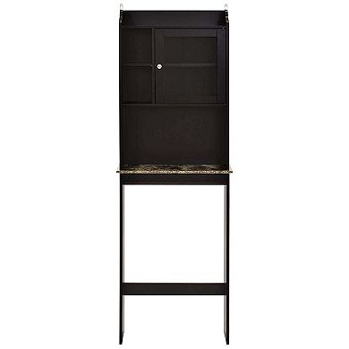 Over The Toilet Space Saver Wood Storage Cabinet For Home Bathroom