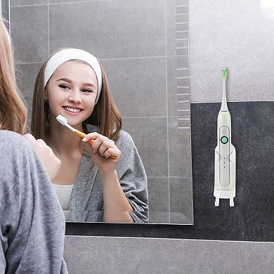 2 Pcs Wall-mounted Toothbrush Holder, Wall Toothbrush Holder For Bathrooms