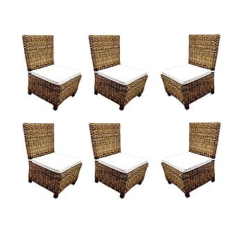Carlton Rattan Wicker Dining Chair (set of 6 pcs)