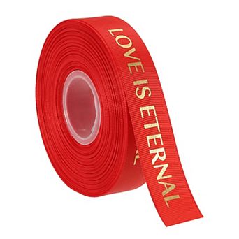50 Yard Valentine Printed Ribbon Wedding Favor Grosgrain Satin Ribbons For Gift Wrapping 1" Width