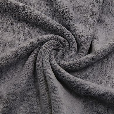 3pcs 40 X 40cm 400gsm Microfiber Car Cleaning Towels Drying Washing Cloth Gray