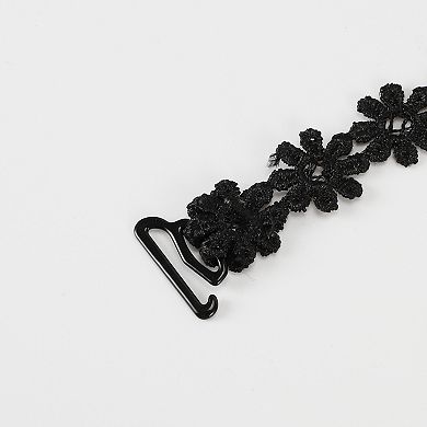 4 Pair Lace Shoulder Straps, Bra Strap, Elastic Female Bra Straps, Black Beige White