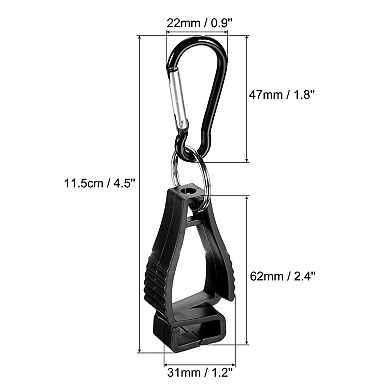 3 Pack Gloves Grabber Clips Prevent Losing Hook Holder Hanger For Glasses Helmets