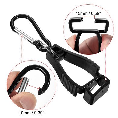 3 Pack Gloves Grabber Clips Prevent Losing Hook Holder Hanger For Glasses Helmets