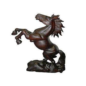 Teak/ Mahogany Horse Statue