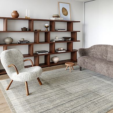 RugsUSA Mozai Fringed Wool-Blend Area Rug