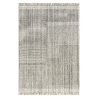 RugsUSA Mozai Fringed Wool-Blend Area Rug