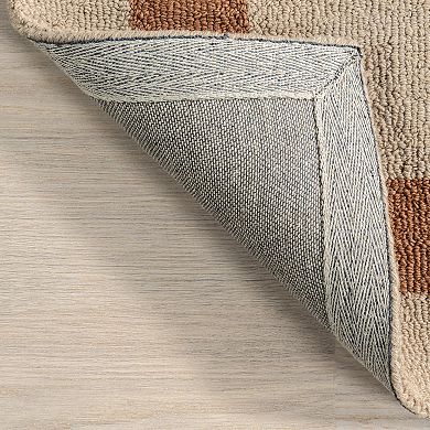 RugsUSA Gino Two-Tone Bordered Wool Area Rug