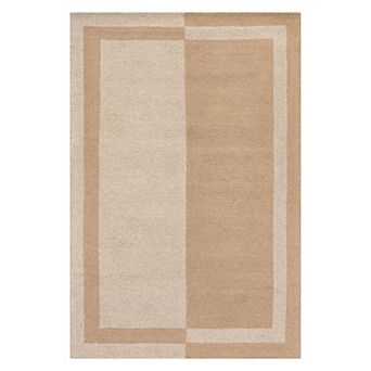 RugsUSA Gino Two-Tone Bordered Wool Area Rug