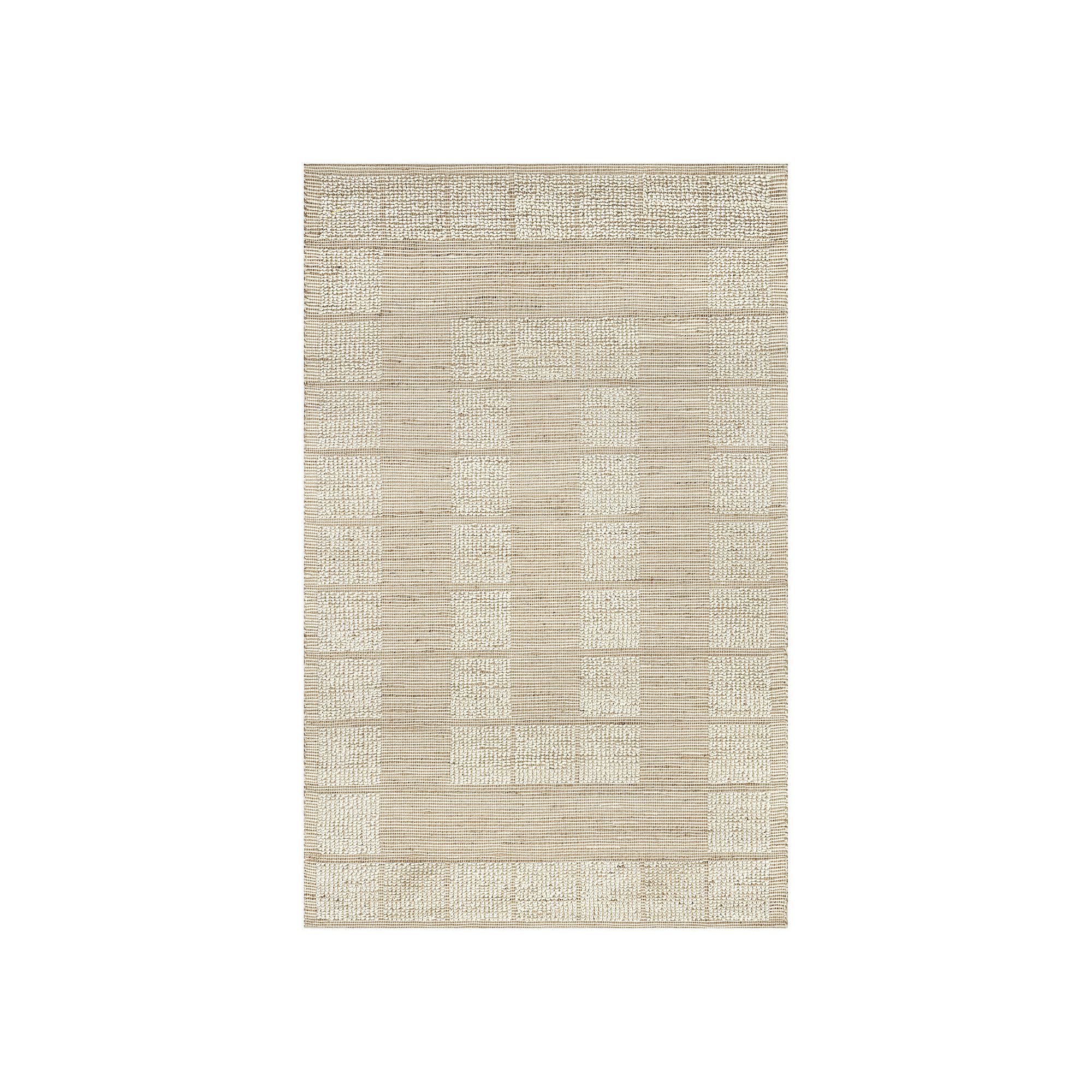 RugsUSA Oden Textured Jute and Wool Area Rug, Ivory