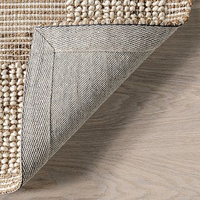 RugsUSA Oden Textured Jute and Wool Area Rug