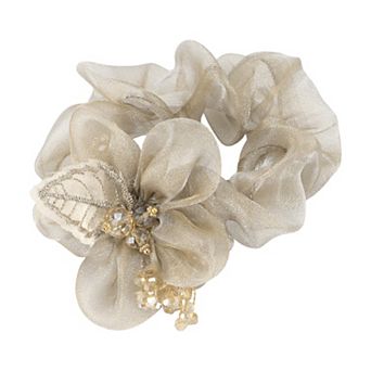 Fashion Elegant Leaves Flowers Hair Scrunchies For Women For Girls