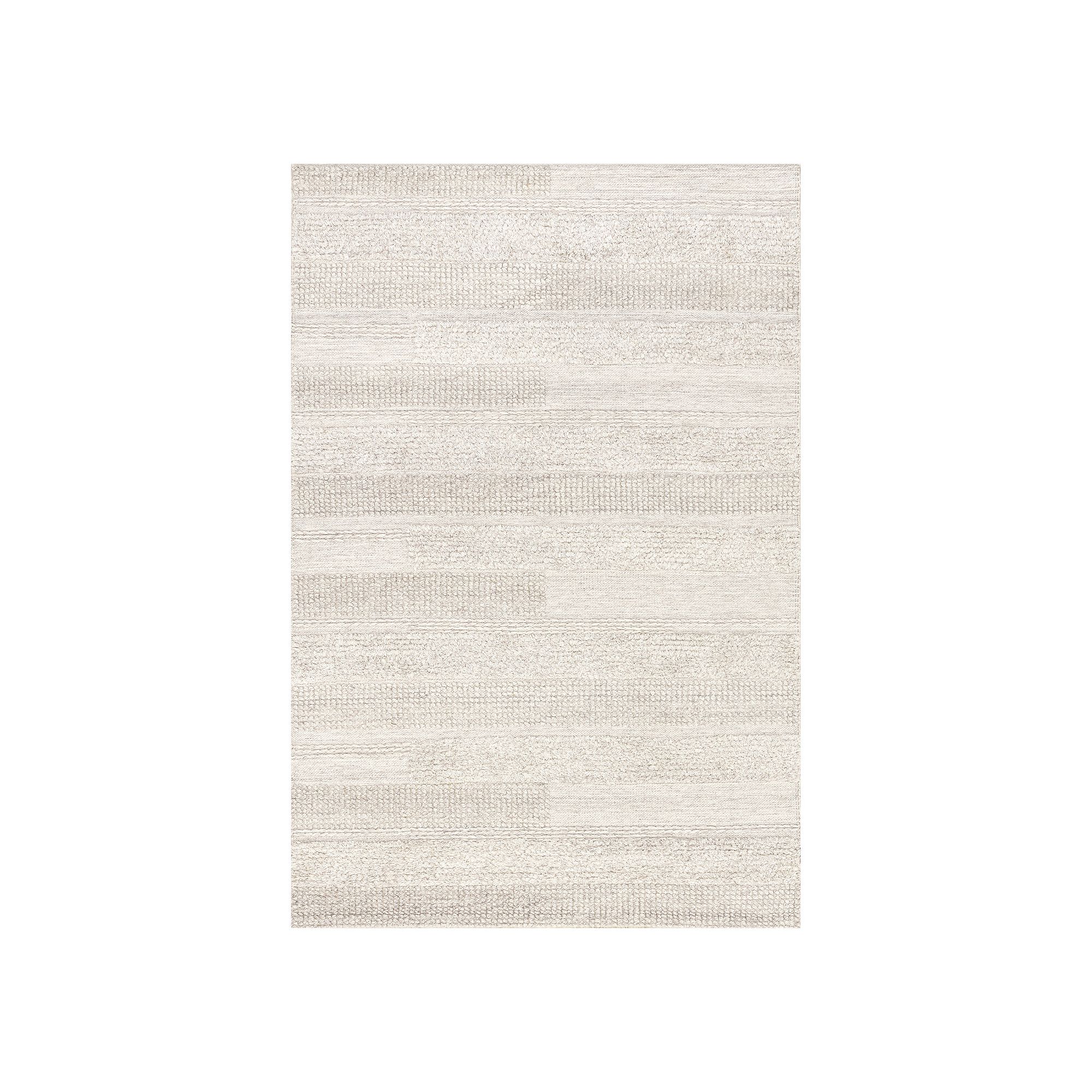 RugsUSA Samba Textured Cotton-Blend Area Rug, Ivory