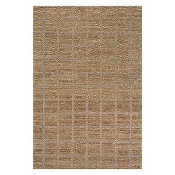 RugsUSA Penni Checked Jute and Wool Area Rug