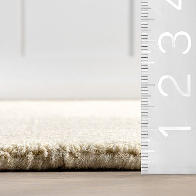 RugsUSA Rune Bordered Wool-Blend Area Rug
