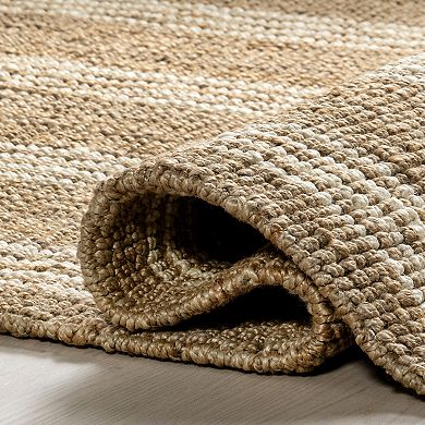 RugsUSA Hanna Striped Jute Area Rug