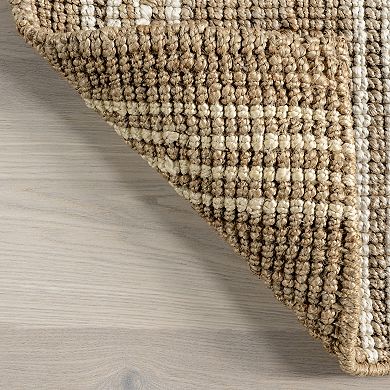 RugsUSA Hanna Striped Jute Area Rug