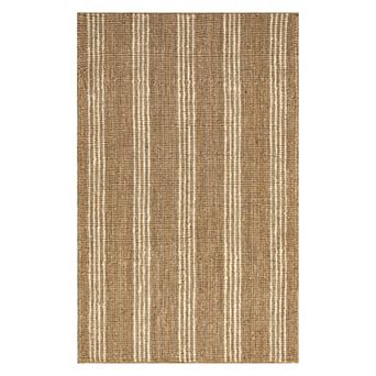 RugsUSA Hanna Striped Jute Area Rug
