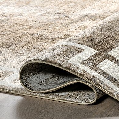 RugsUSA Olvera Geometric Bordered Area Rug