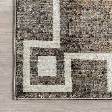 RugsUSA Olvera Geometric Bordered Area Rug