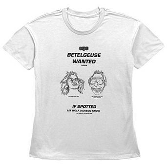 Women's Beetlejuice 2 Betelgeuse Wanted Graphic Tee