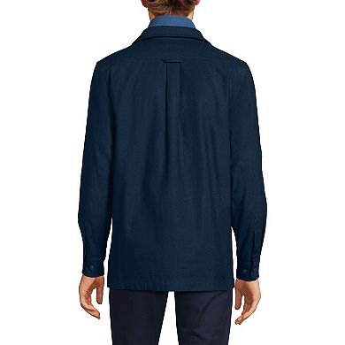 Big & Tall Lands' End Lined Waffle Shacket