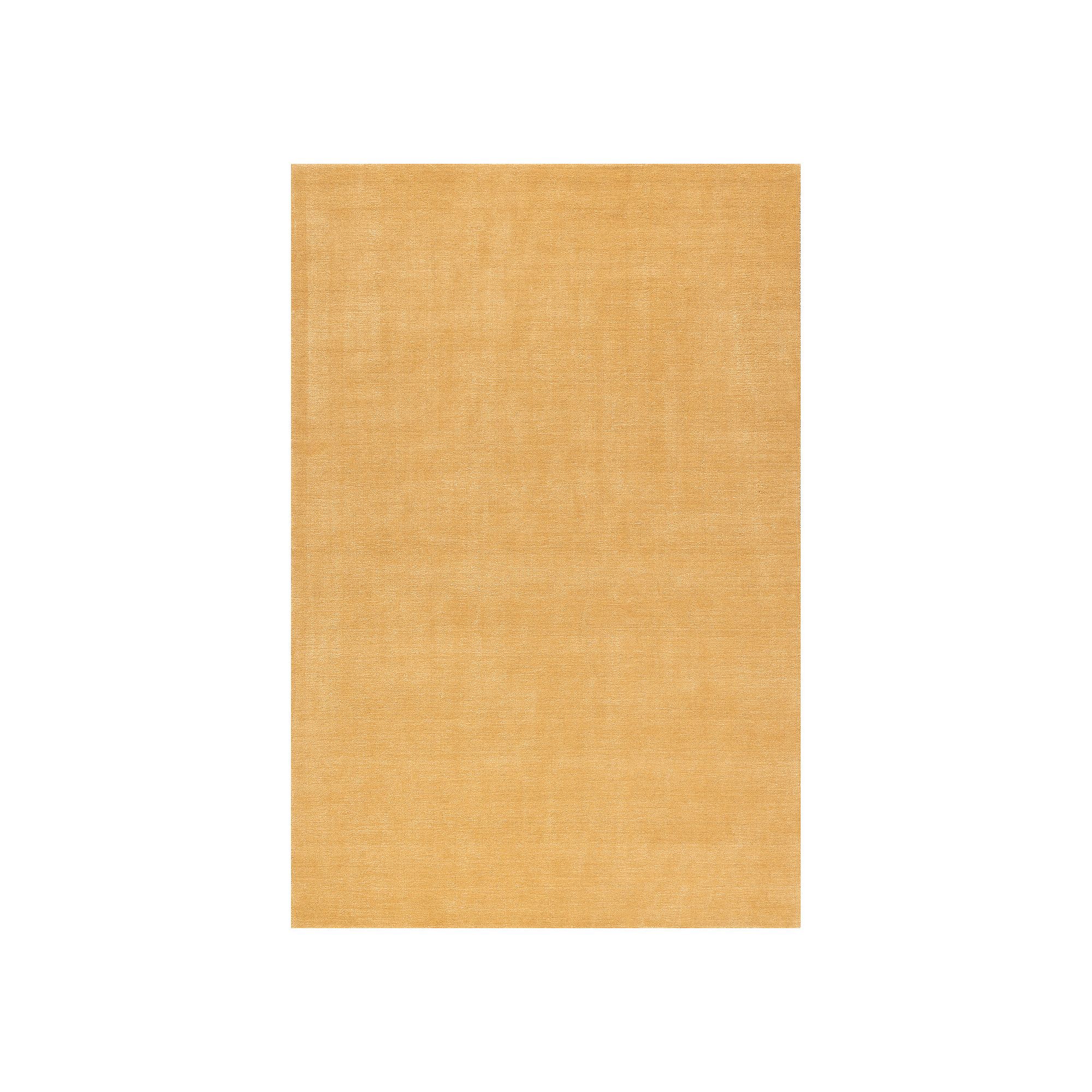 RugsUSA Arrel Speckled Wool-Blend Area Rug, Golden Yellow