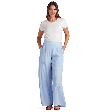 Women's AB Studio Pull-On Tiered Wide Leg Pants