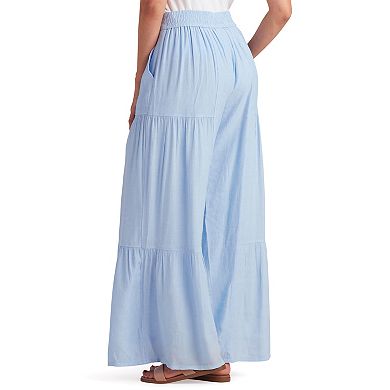 Women's AB Studio Pull-On Tiered Wide Leg Pants