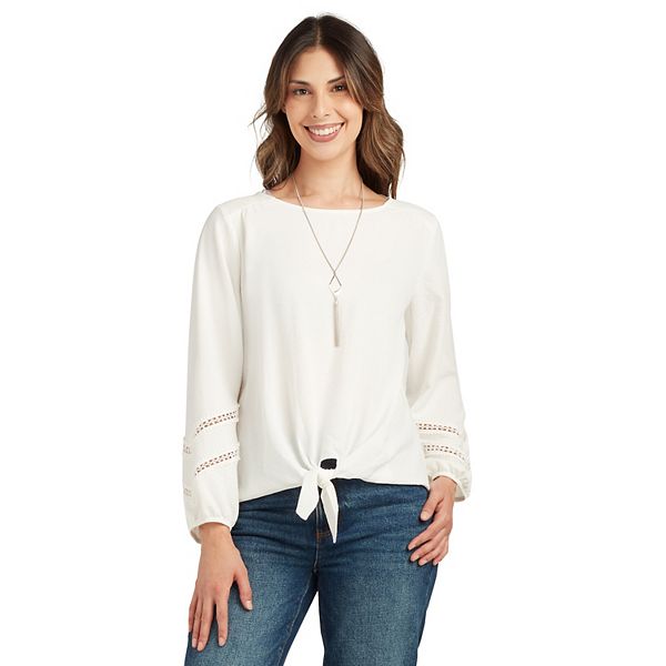 Adorably Elite Tie-Front Top