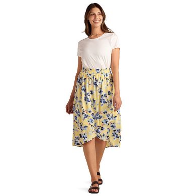 Women's AB Studio Pull On High-Low Hem Skirt