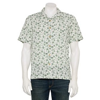 Men's Tricots St Raphael Short Sleeve Seersucker Shirt