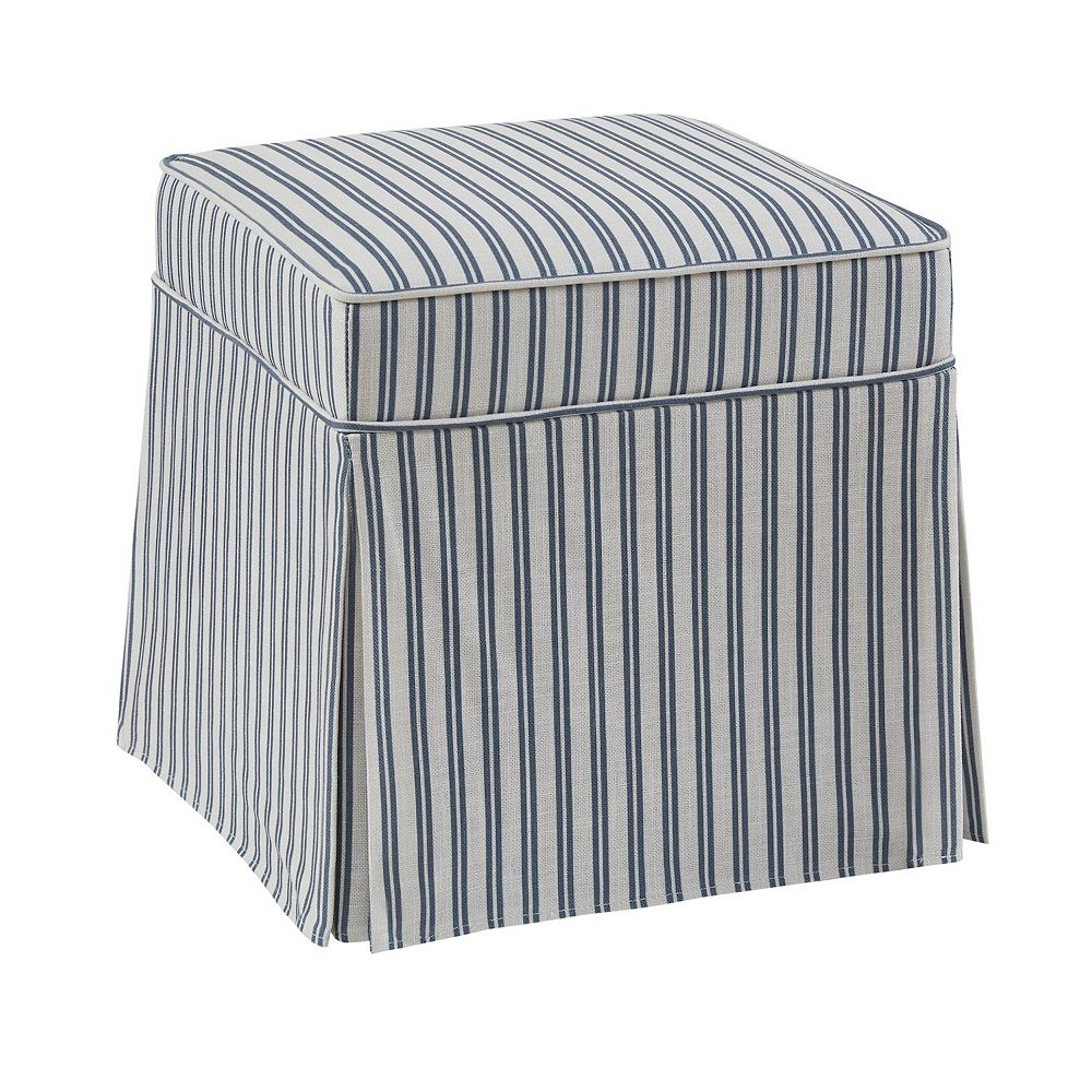 Madison Park Debra Slip Cover Square Ottoman